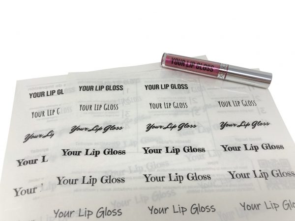 customize lip gloss labels