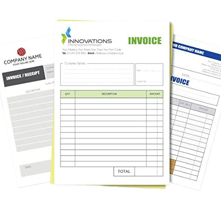 custom invoice booklet