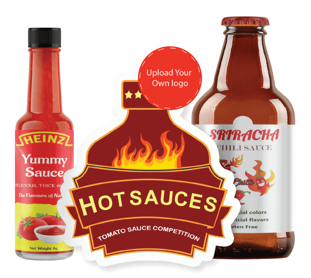 hot sauce bottle labels