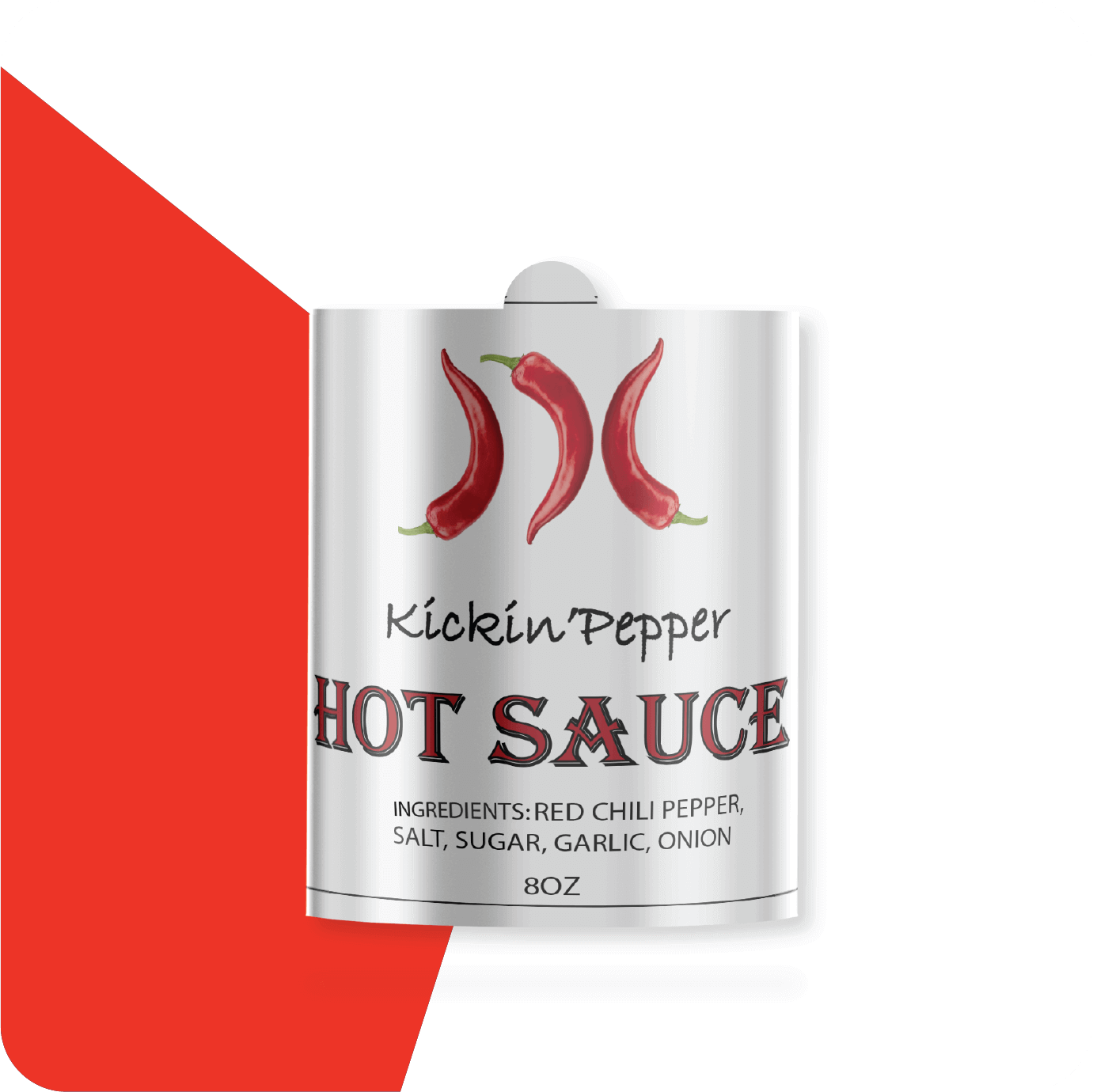 mini hot sauce custom label