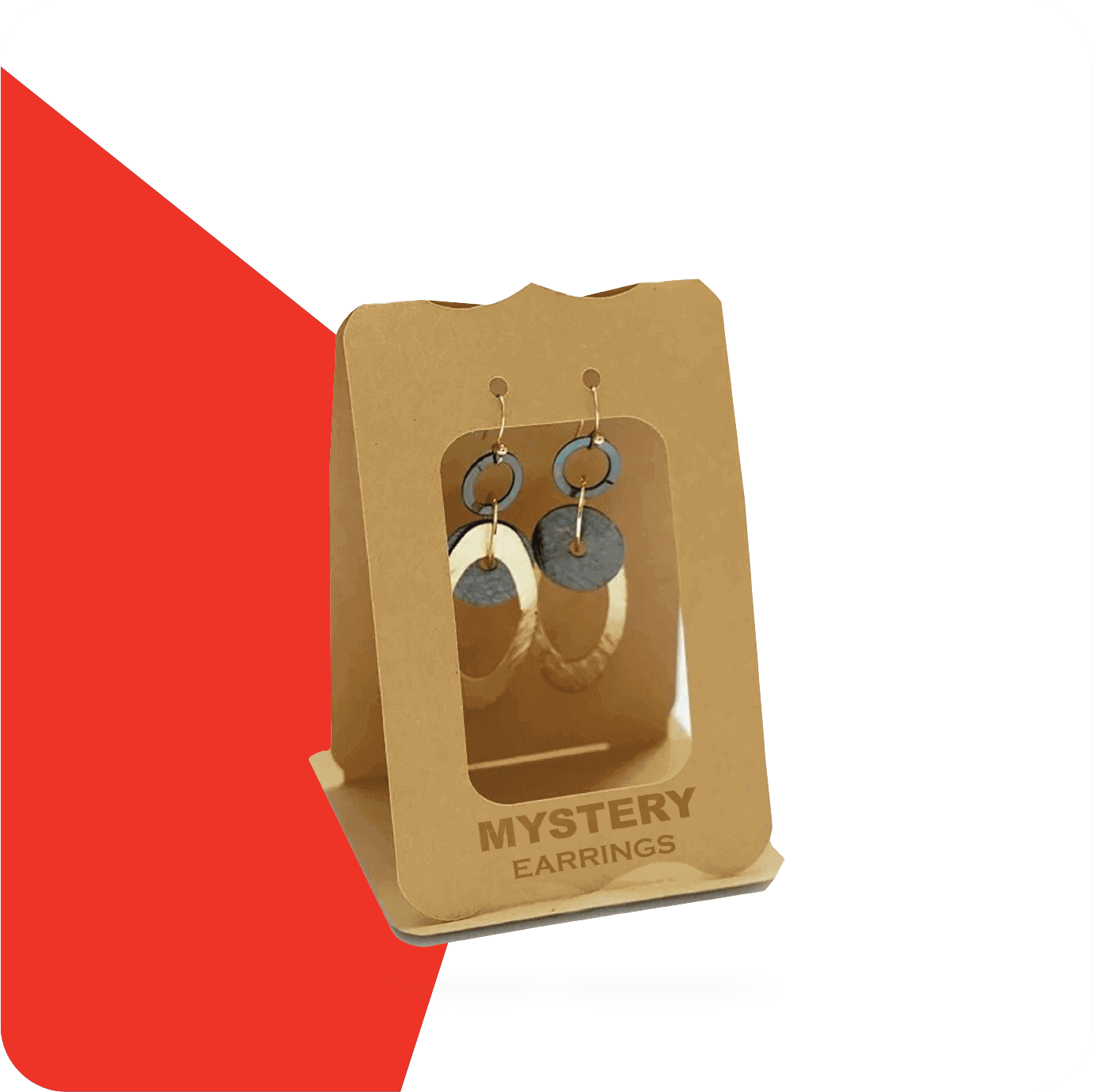 kraft jewelry earring cards