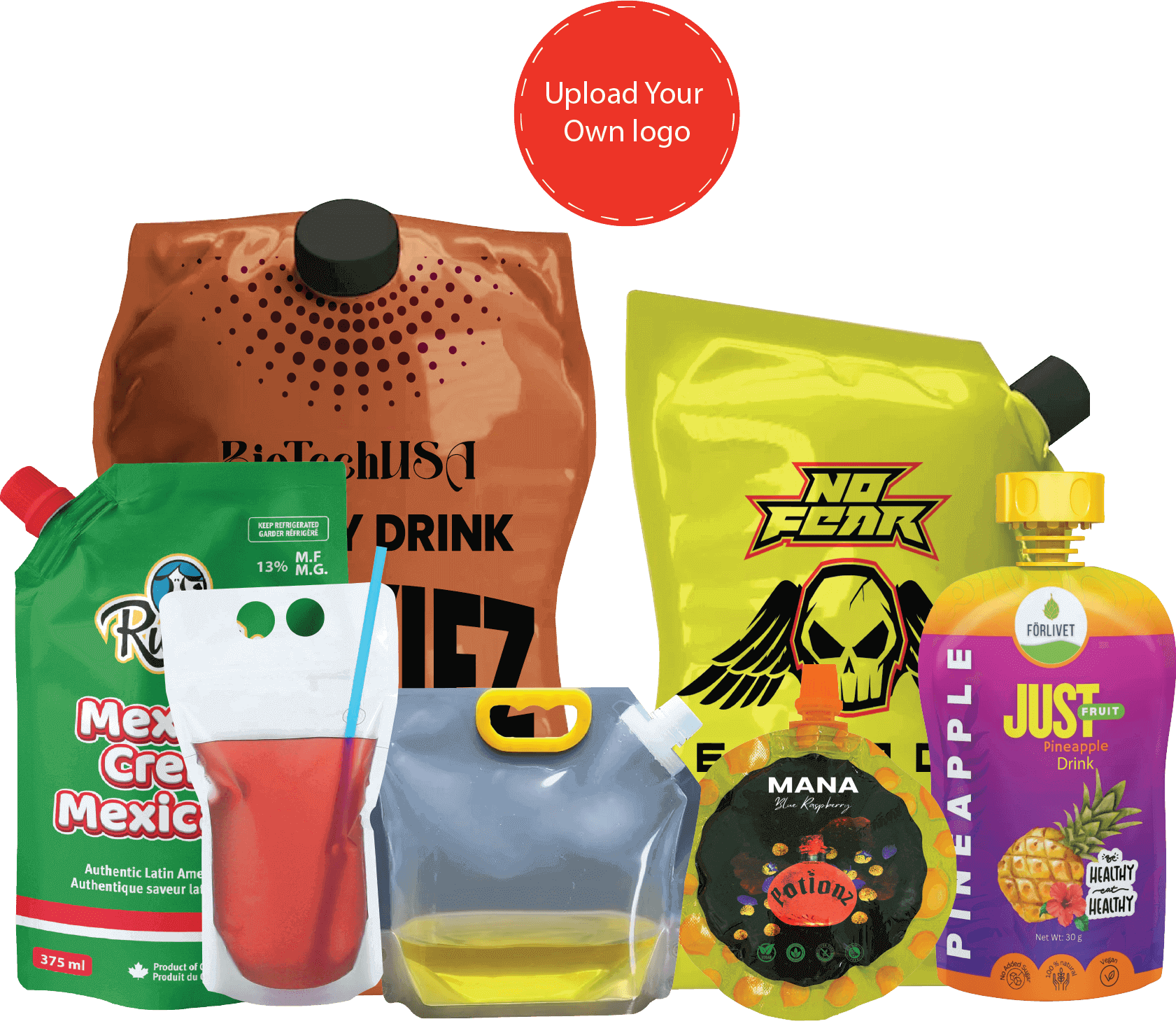 custom drink pouches