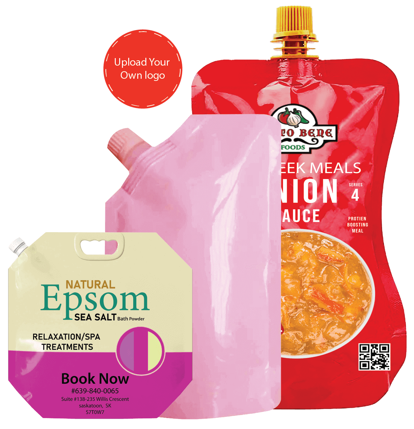 stand up pouch with spout packaging