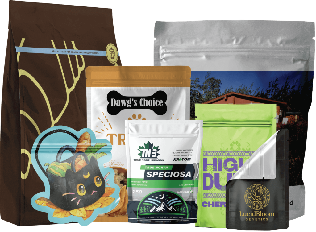 custom 7 gram packaging pouches