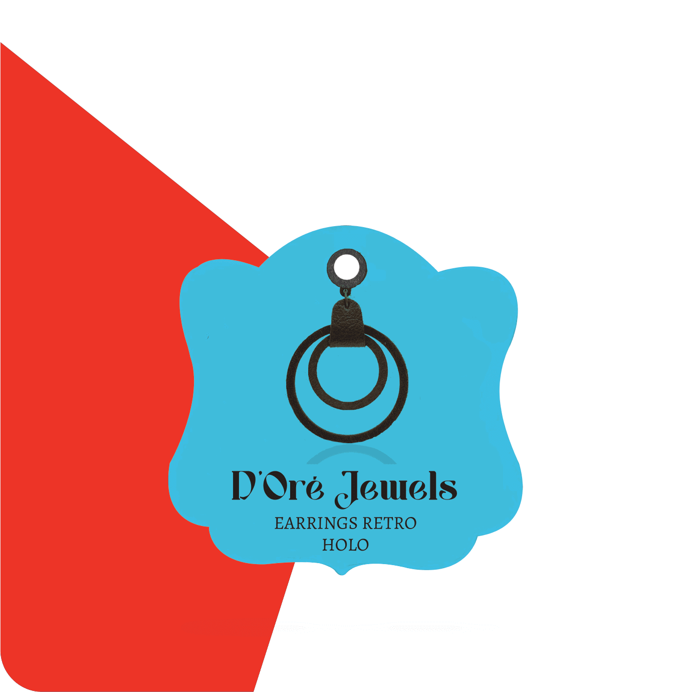 business cards earring holders