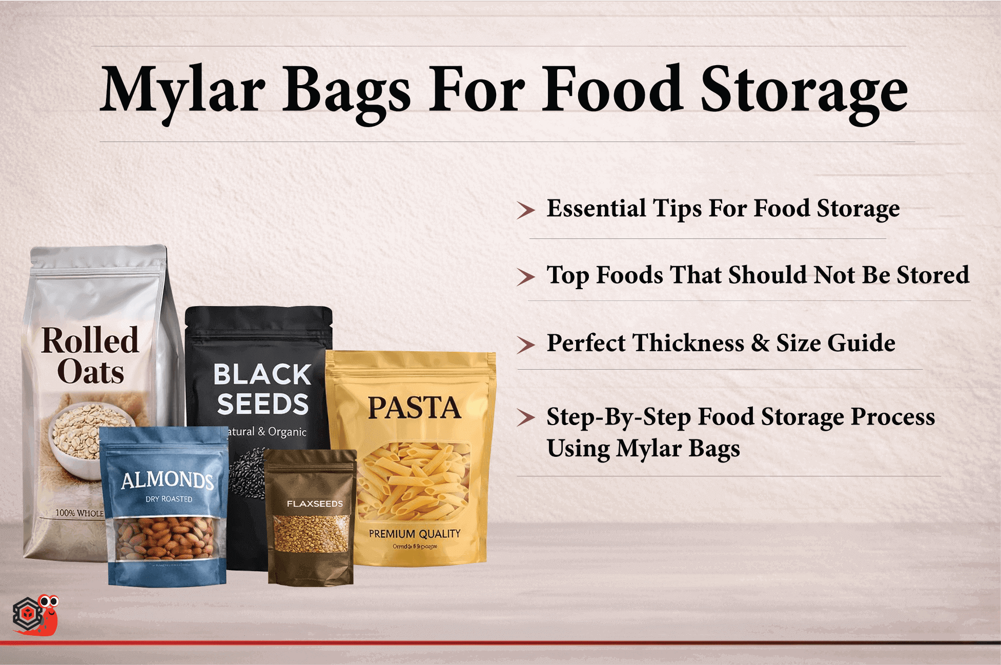 mylar bags for food storage