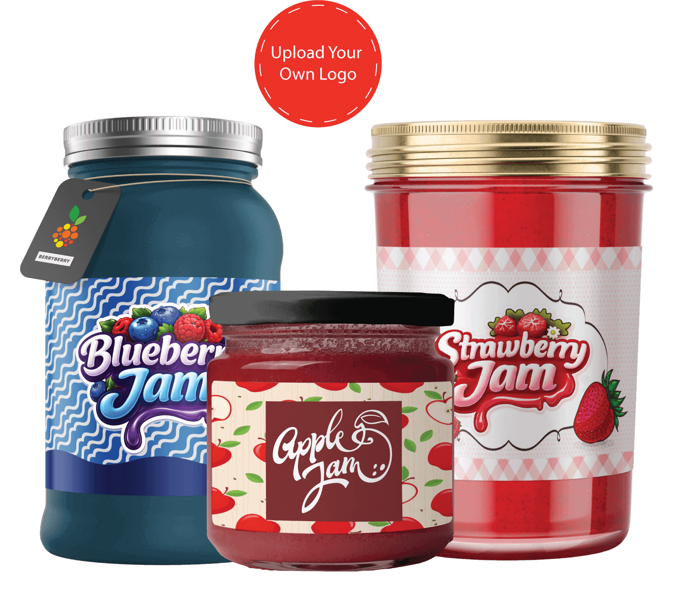 wrap around labels for jars