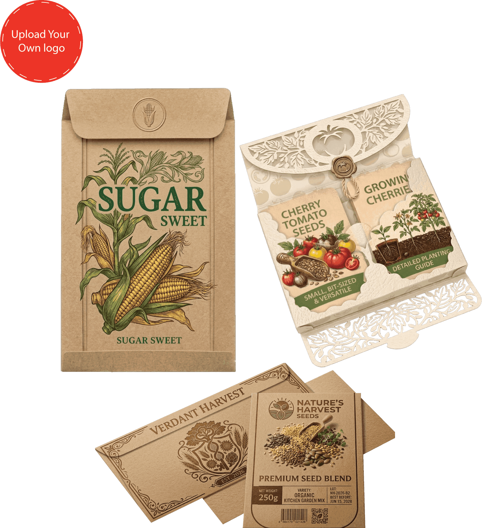 brown paper seed envelopes