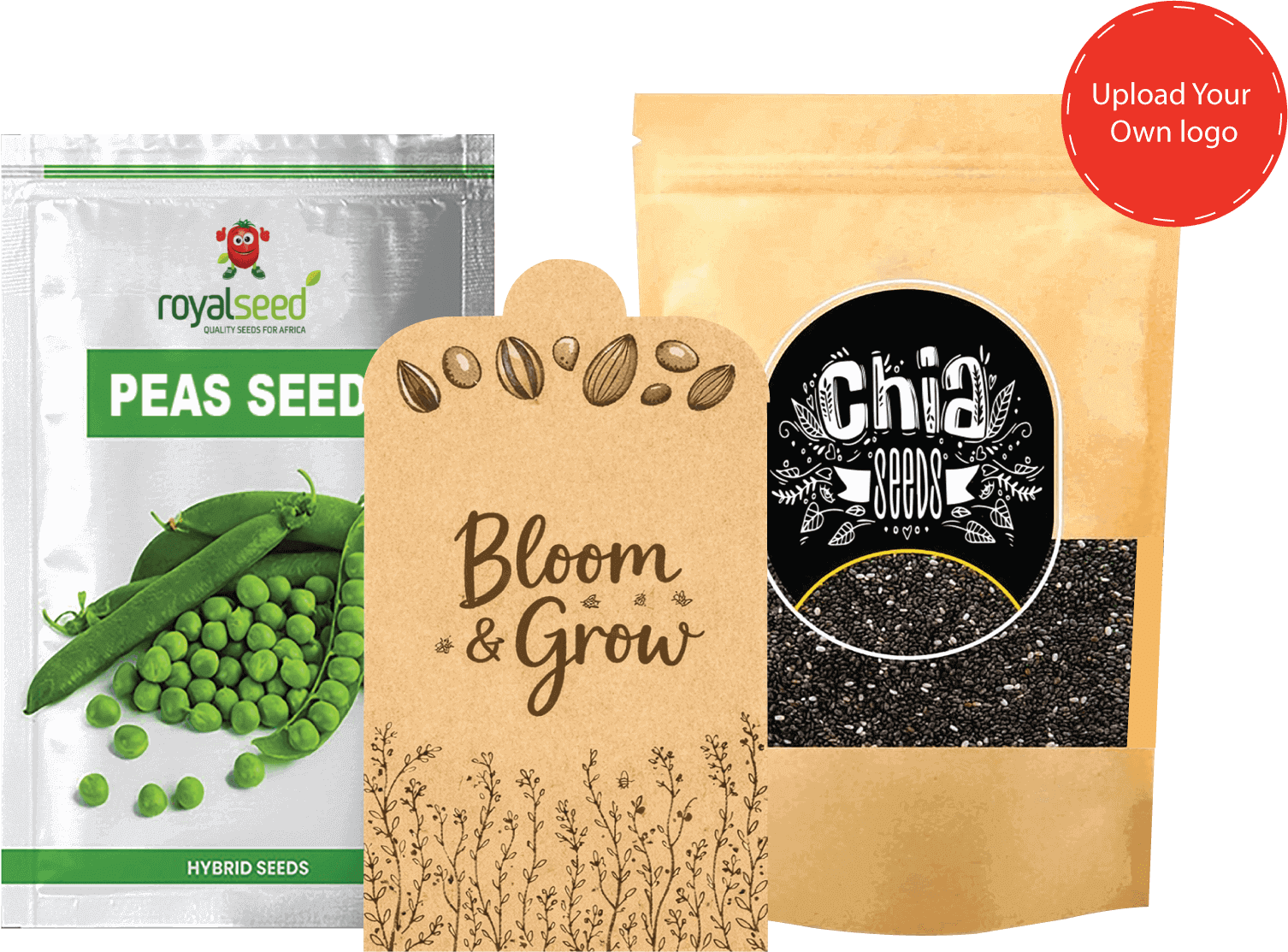 custom printed seed packets