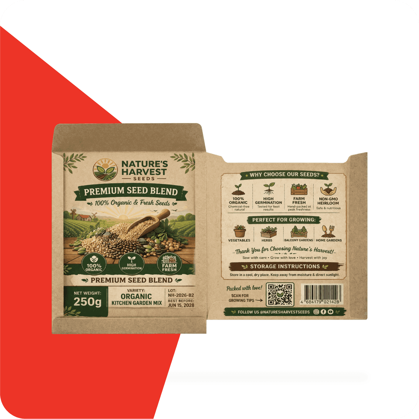 recycled paper seed envelopes