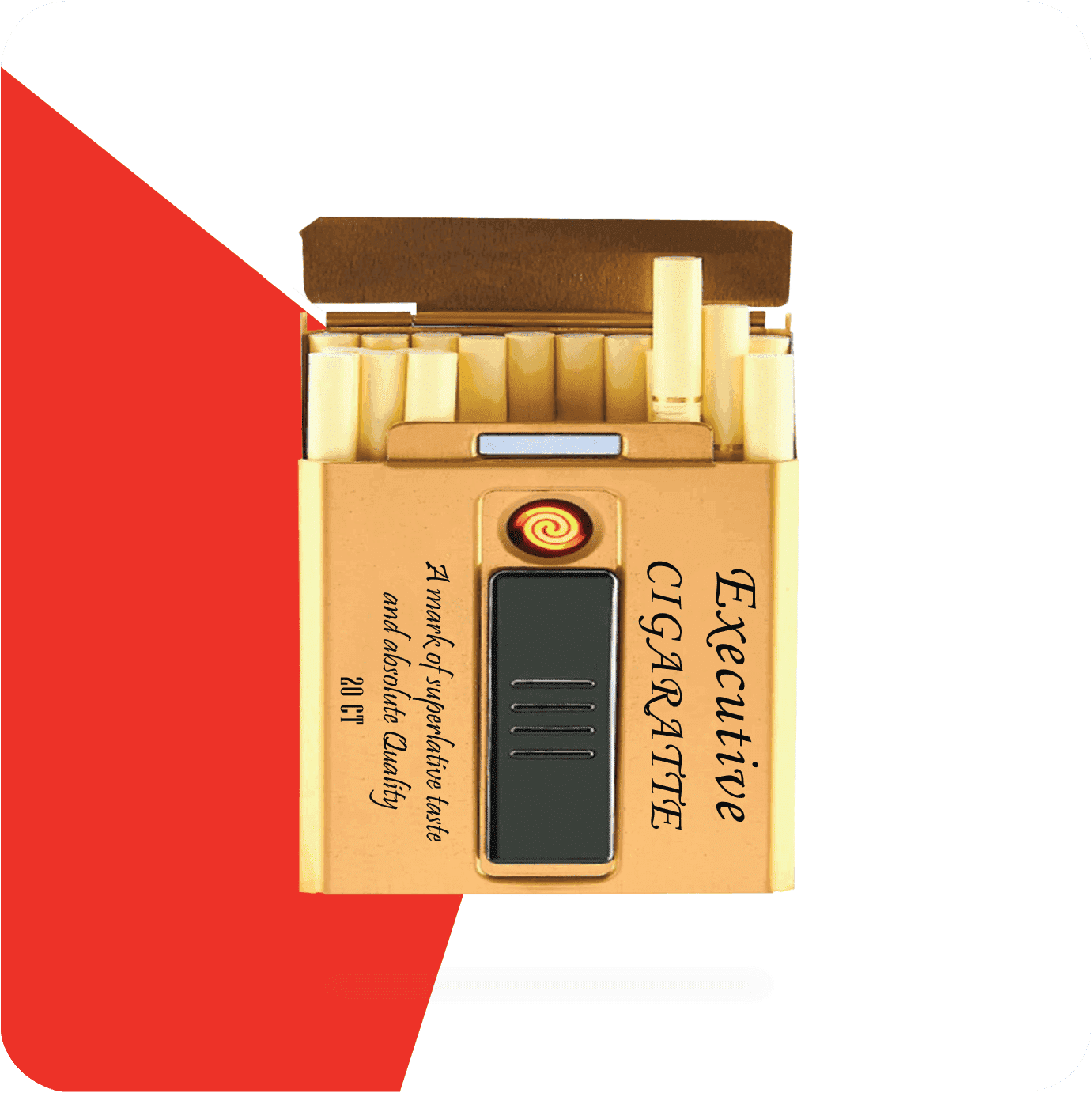 empty paper flip top cigarette boxes