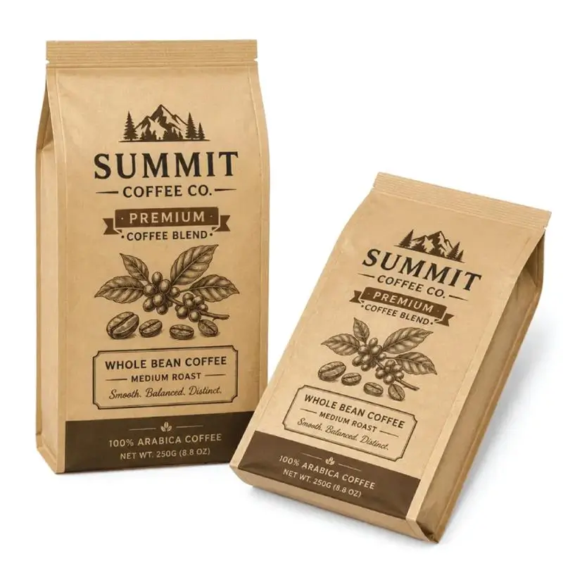 side gusset kraft pouches with high-capacity storage design