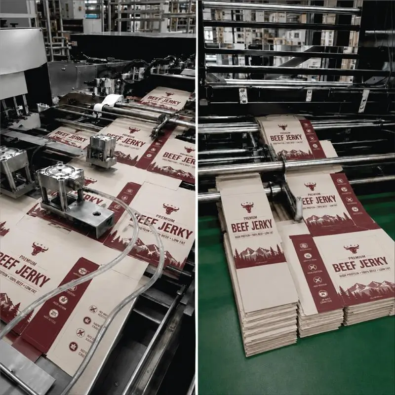Custom Beef Jerky Box Insert Options For Organized Presentation of Product.