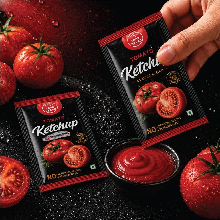 custom ketchup packet