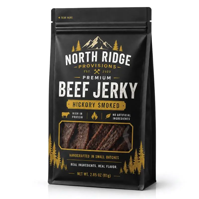 Custom Printed Beef Jerky Bags for Meat Packaging