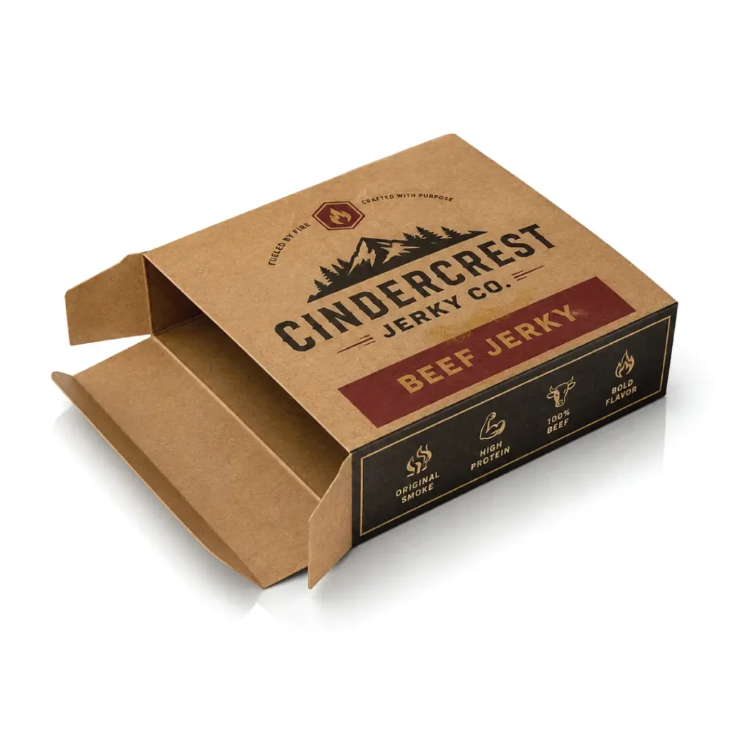 Custom Foldable Beef Jerky Boxes With Compact Storage And Convenient Assembly