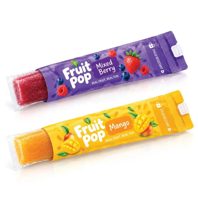 Custom Child-Resistant Ziploc Popsicle Bags With Secure Closures