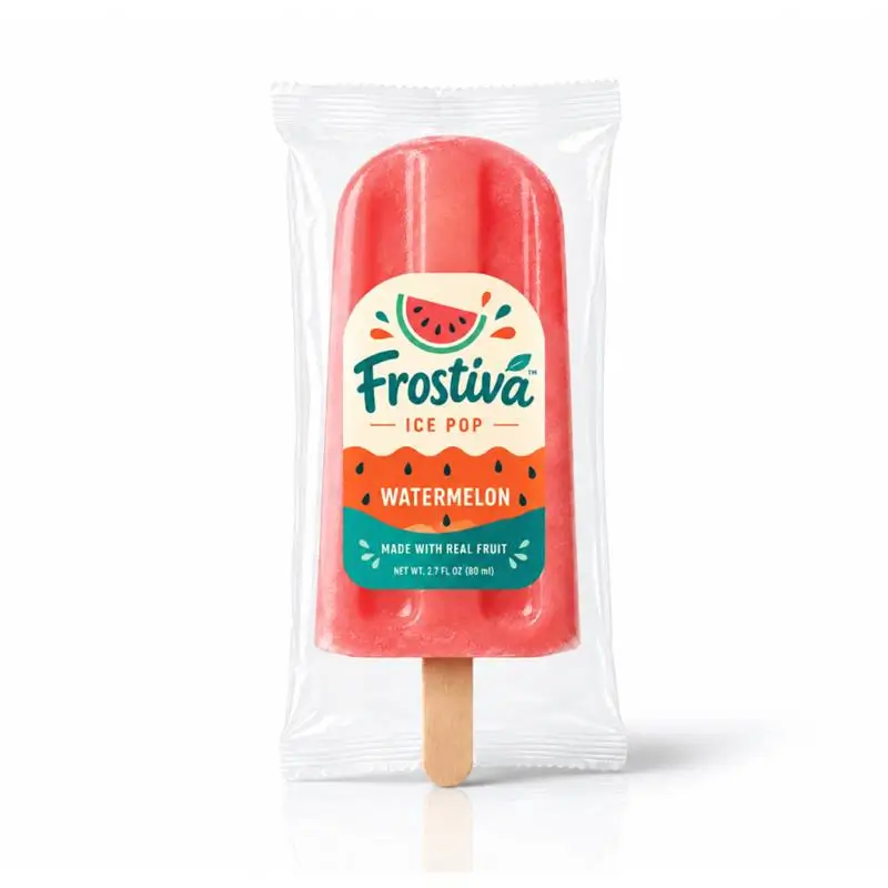 Custom Clear Popsicle Packaging Bags With Transparent Design