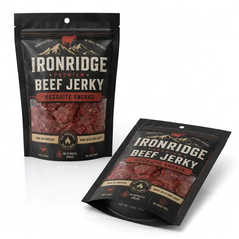 Custom Beef Jerky Packaging Bags With Printing