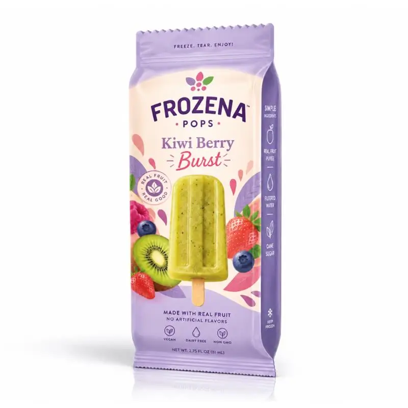 Custom Logo Popsicle Bags With Printed Branding