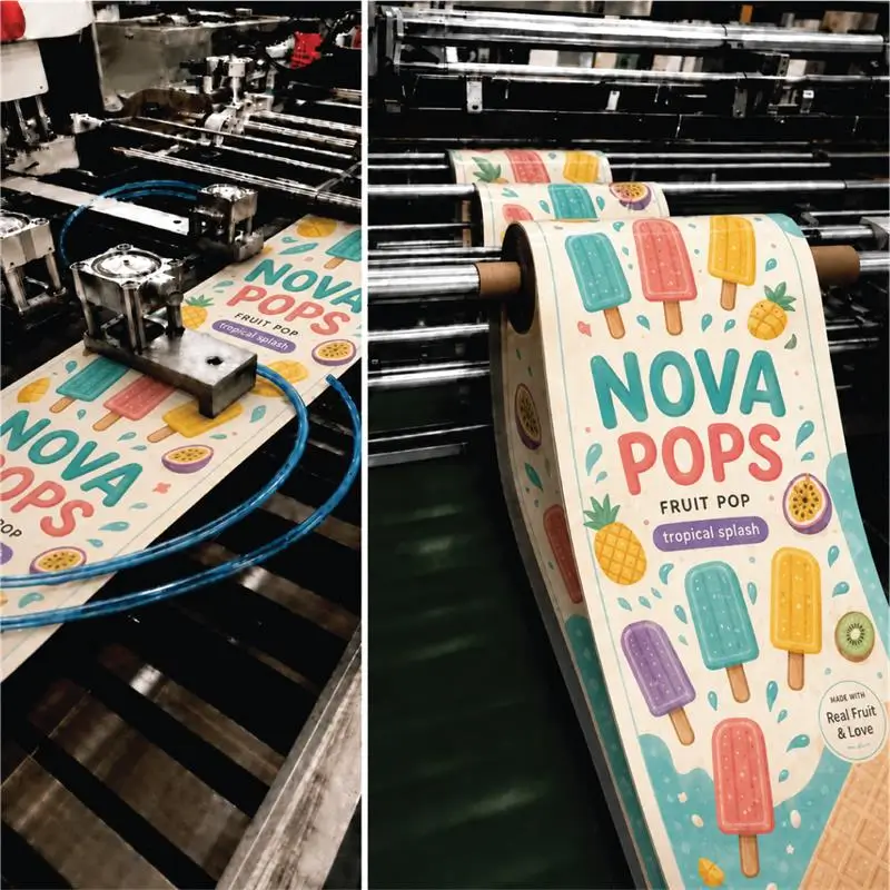 Custom Printed Popsicle Bags with Personalized Artwork and Logo