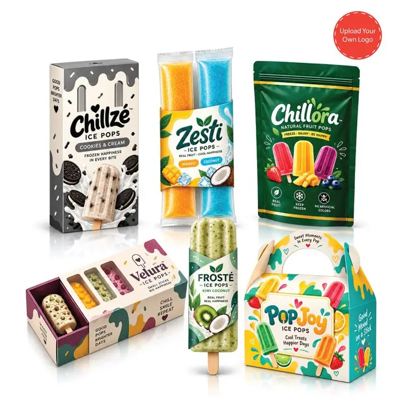 Custom Popsicle Packaging In The US With Printed Designs And Durable Materials