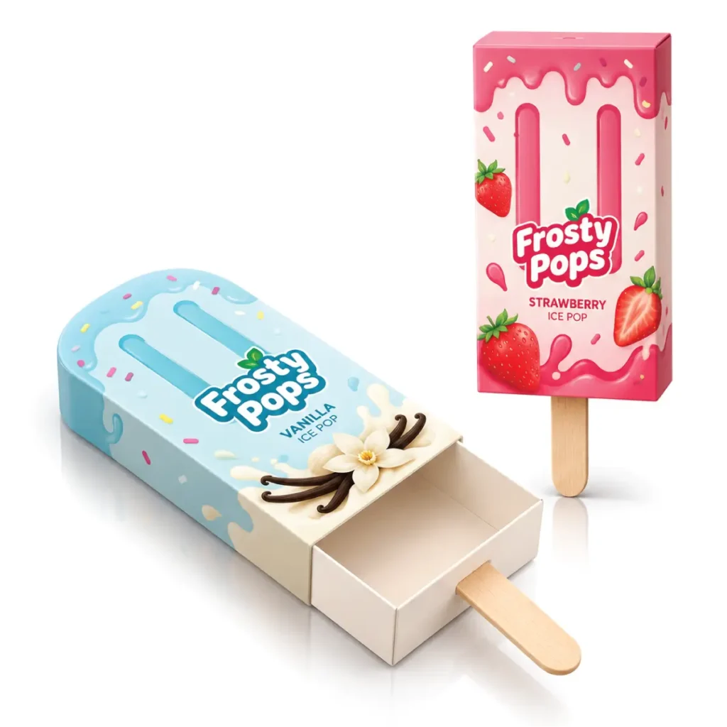 Custom Shaped Popsicle Boxes In The US With Themed Designs And Printed Packaging