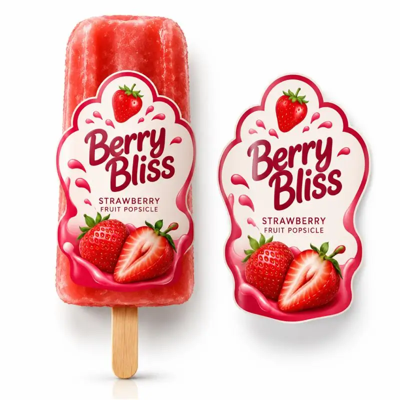 Die-Cut Popsicle Sleeves For Frozen Treats