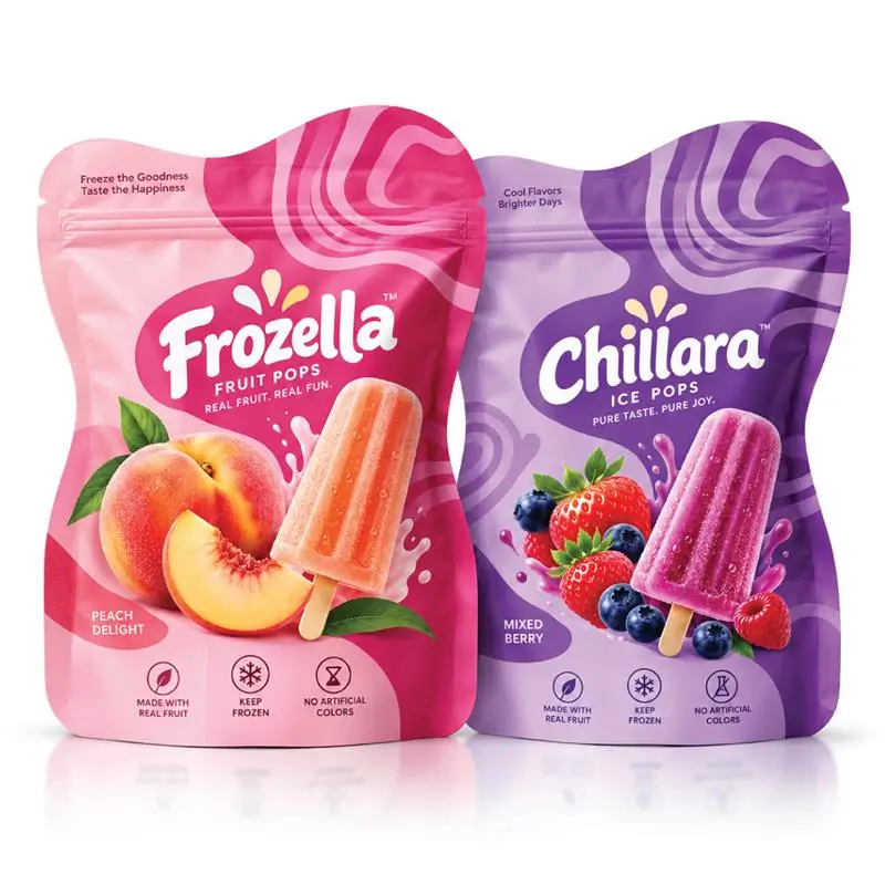 Die-Cut Ziploc Popsicle Bags With Custom Shapes