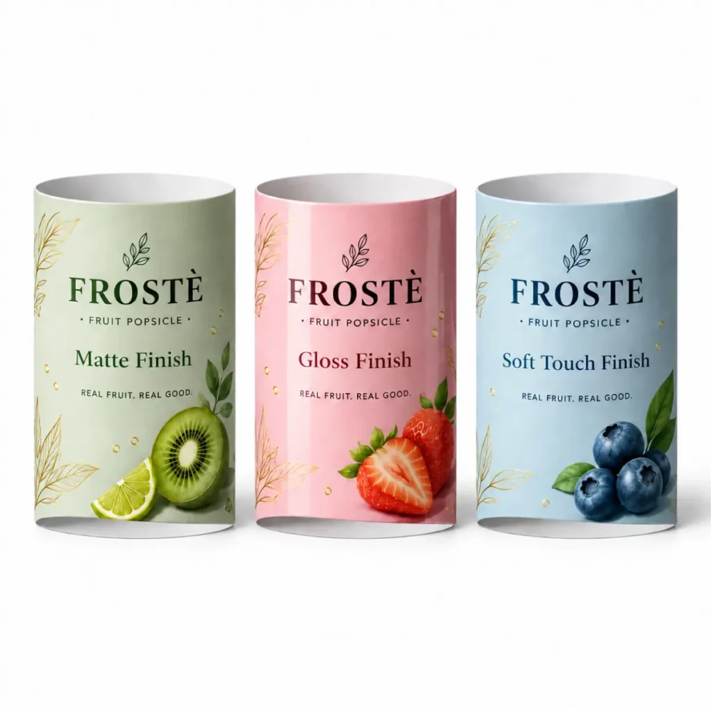 Finishing Options For Popsicle Sleeves With Custom Surface Effects