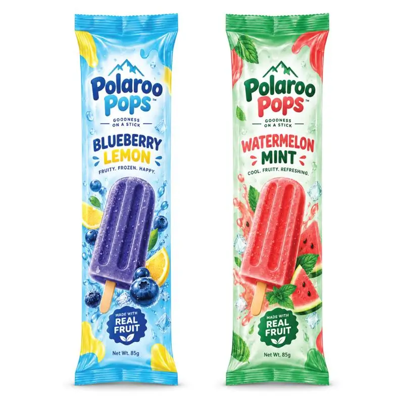 Flat Popsicle Plastic Bags for individual popsicle packaging