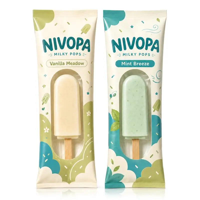 Custom Popsicle Bags with Window for Clear Visibility of Product