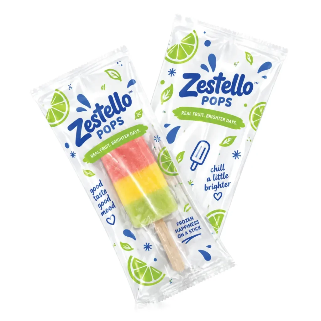 Popsicle Plastic Bags with Window for visibility of product