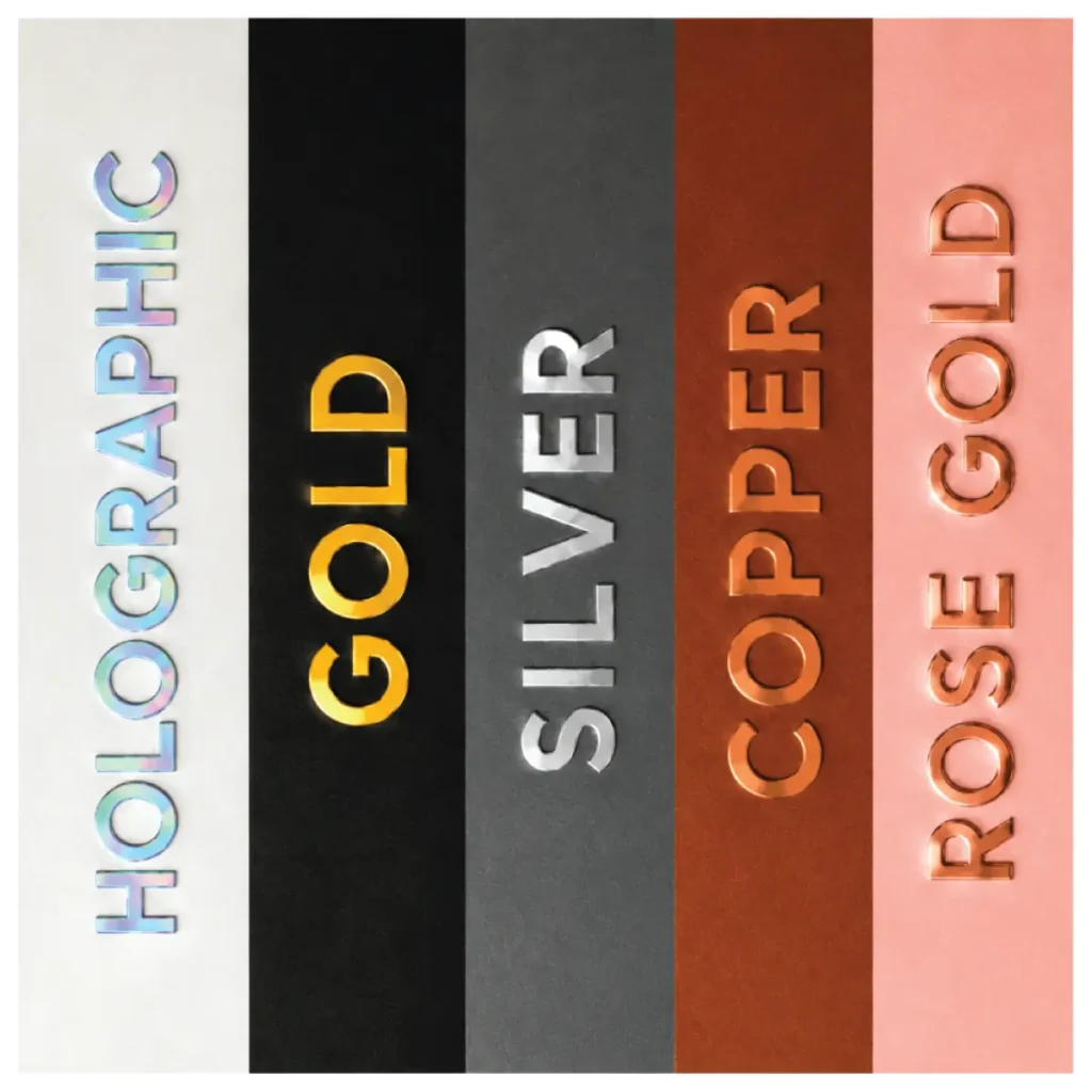 Popsicle wrappers with foiling and hot stamping