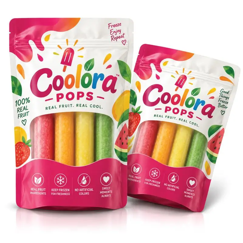 Stand-Up Popsicles Wrappers for upright display