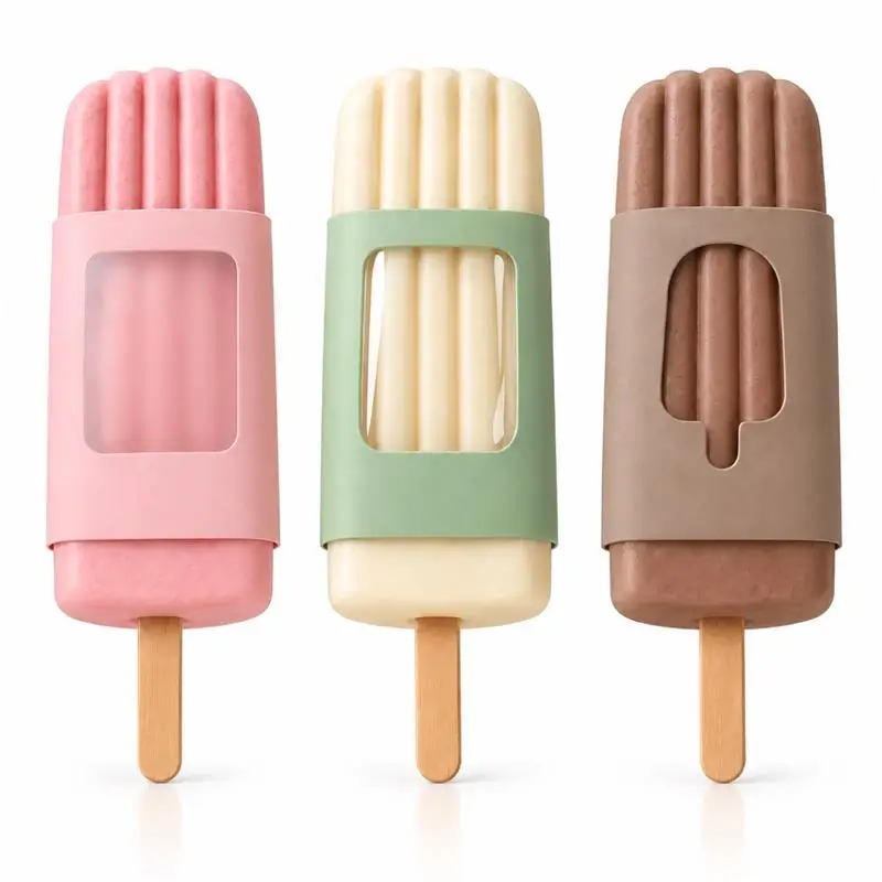 Window Cut-Outs On Popsicle Sleeves With Clear Visibility