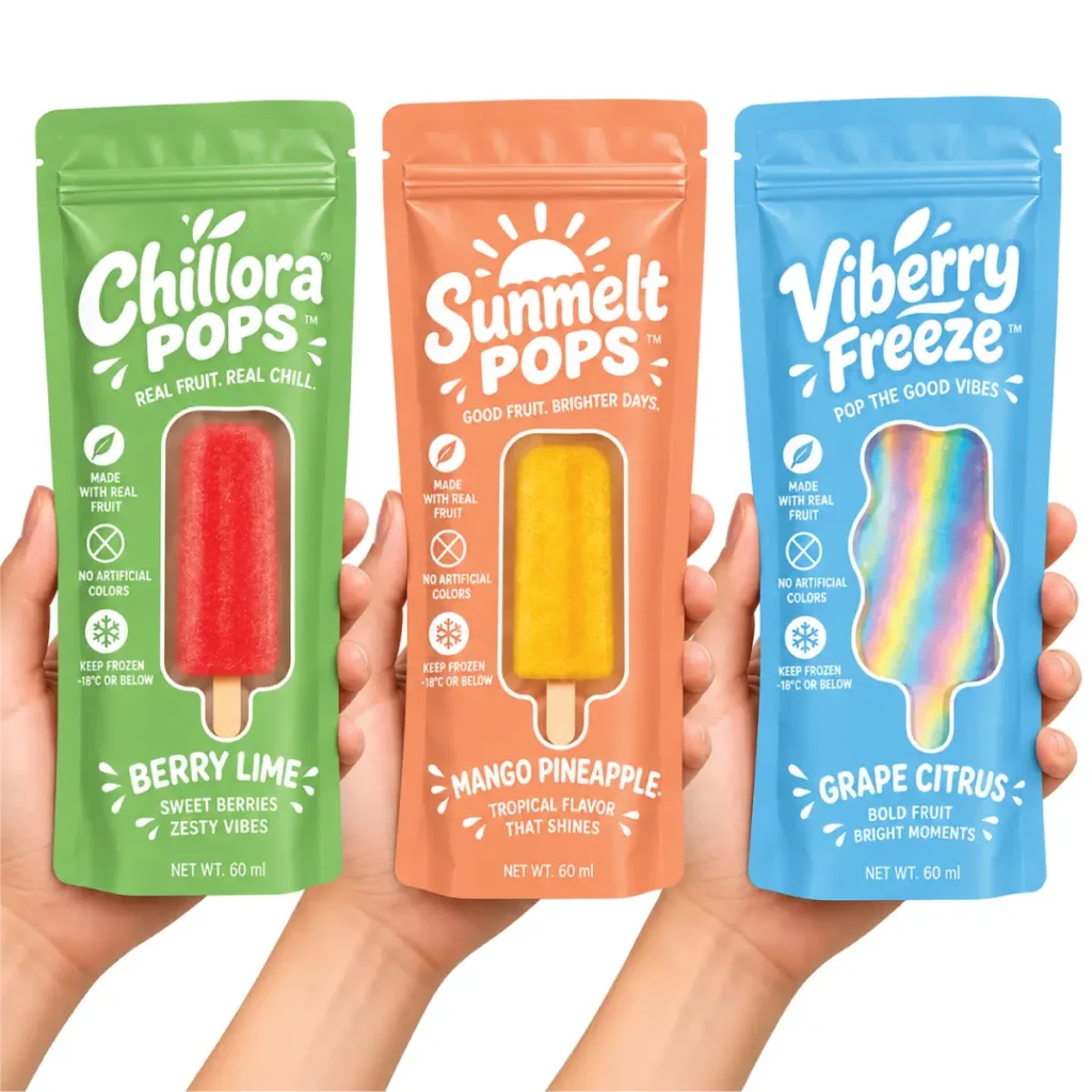 Window Cut-Outs for Popsicles Packaging with Clear Visibility