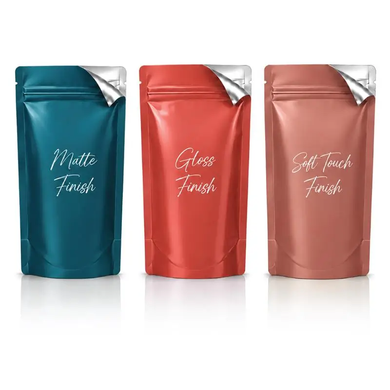 Finishing Options for Custom Doypacks With Product Presentation