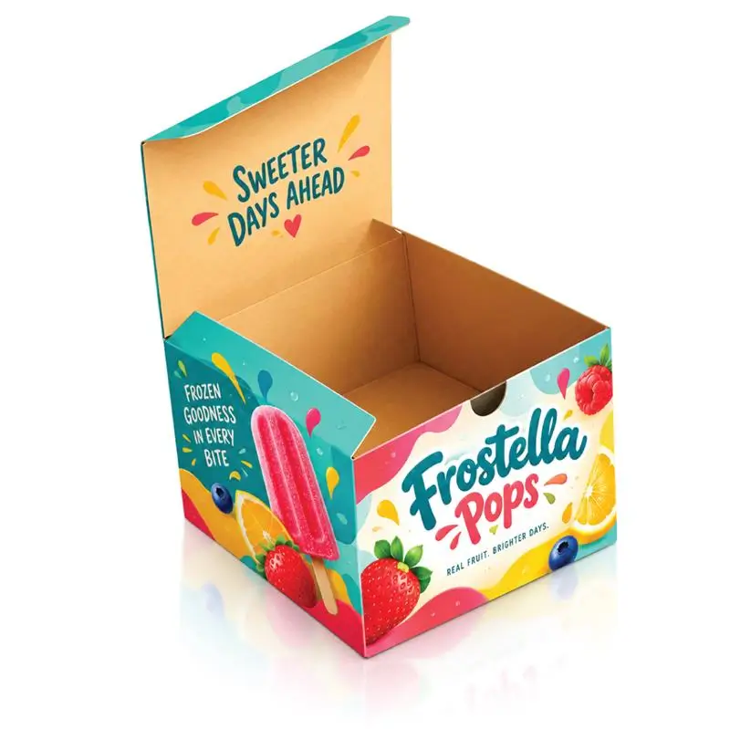 Tuck Top Popsicle Boxes for Frozen Treat Packaging