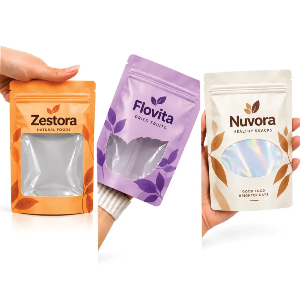 Window Cut-Outs for Sachet Doypack with Clear Visibility of Product